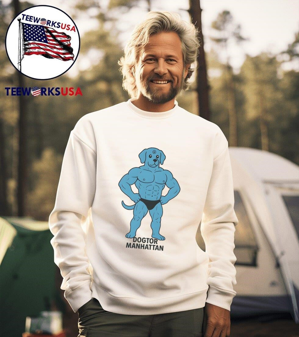 Dogtor Manhattan - Adult & Kids T-Shirts, Sweatshirts & Hoodies apparel design preview 3