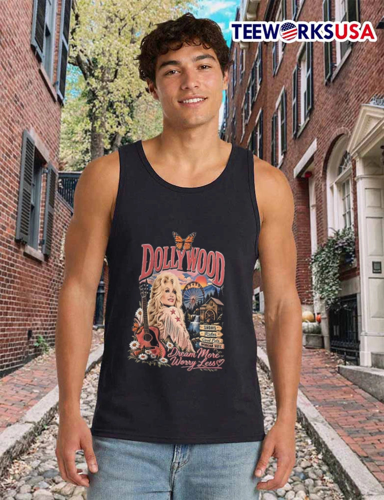 Dollywood Dream More Worry Less Shows Rides Good Eats - Adult & Kids T-Shirts, Sweatshirts & Hoodies apparel design preview 6