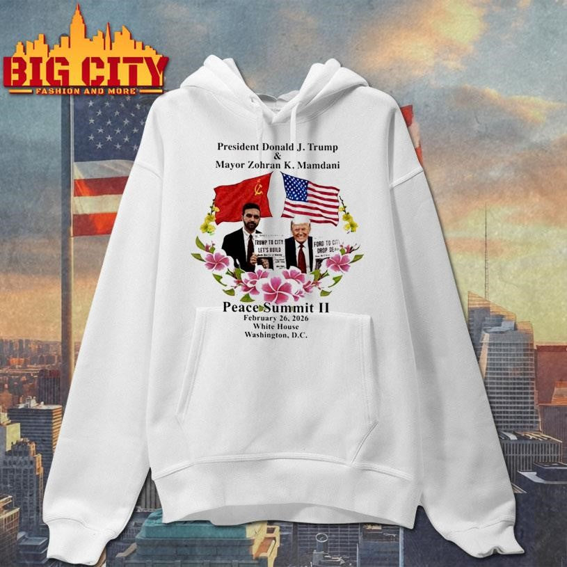 Donald Trump And Zohran Mamdani Peace Summit Ii - Adult & Kids T-Shirts, Sweatshirts & Hoodies apparel design preview 2