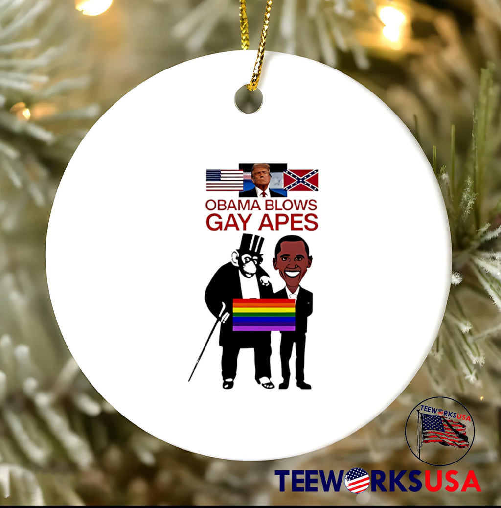 Donald Trump Obama Blows Gay Apes - Adult & Kids T-Shirts, Sweatshirts & Hoodies apparel design preview 3