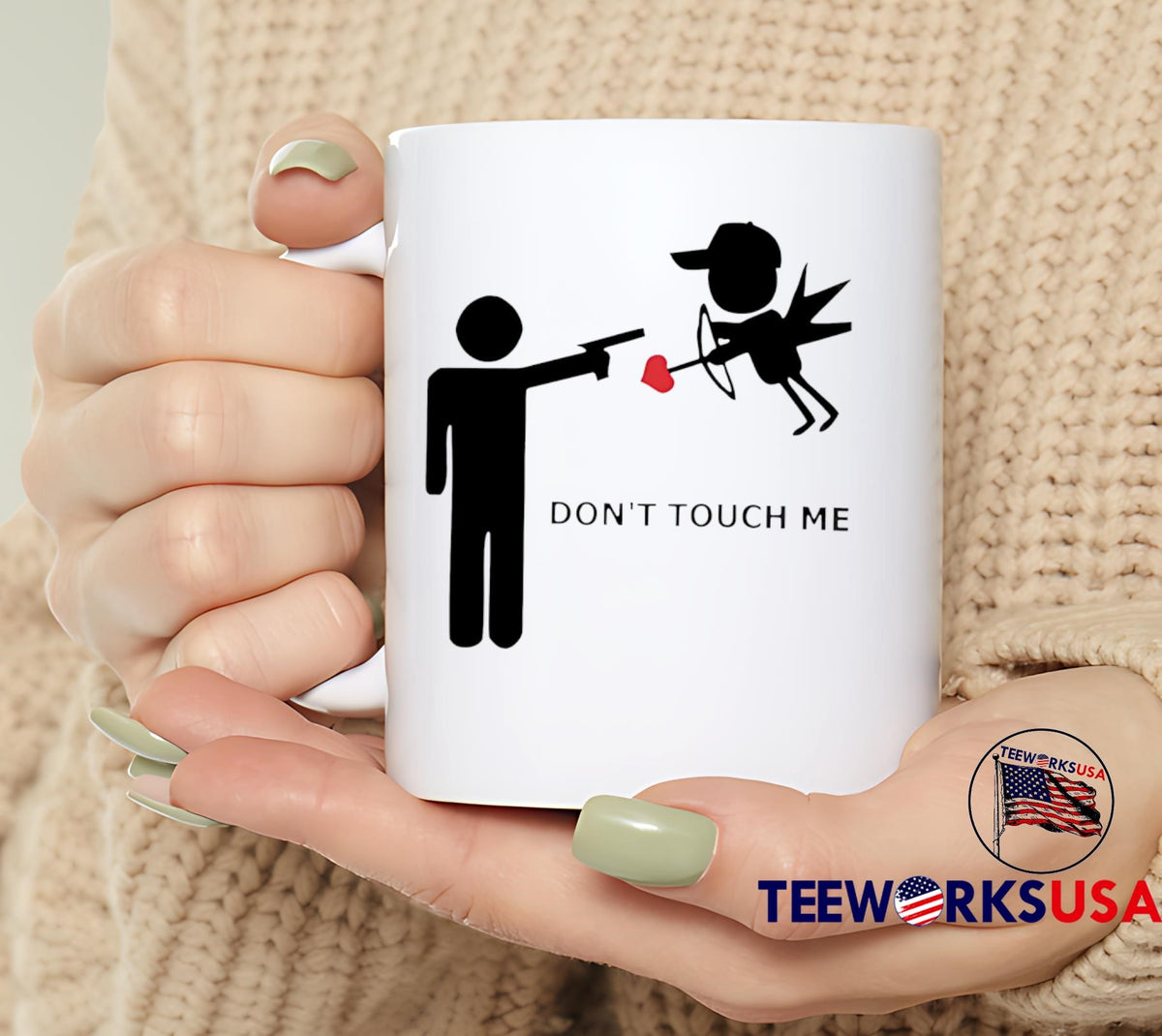 Don't Touch Me Him or Her - Adult & Kids T-Shirts, Sweatshirts & Hoodies apparel design preview 6