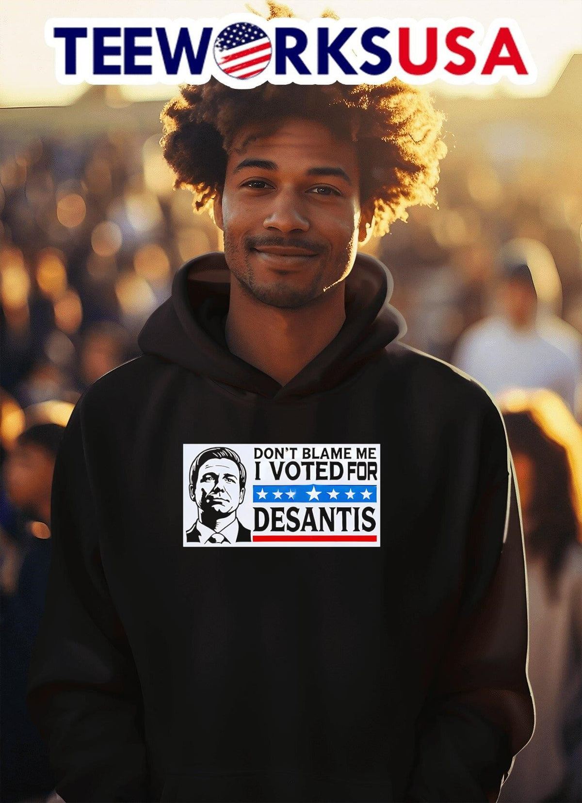 Don't blame me I voted for Desantis - Adult & Kids T-Shirts, Sweatshirts & Hoodies apparel design preview 2