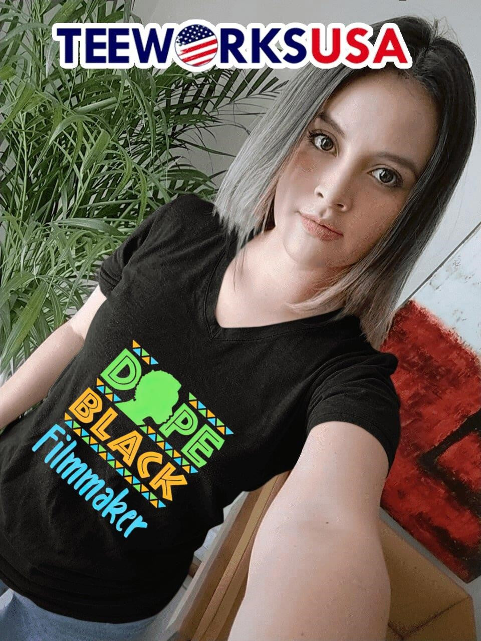 Dope Black Filmmaker design - Adult & Kids T-Shirts, Sweatshirts & Hoodies apparel design preview 4
