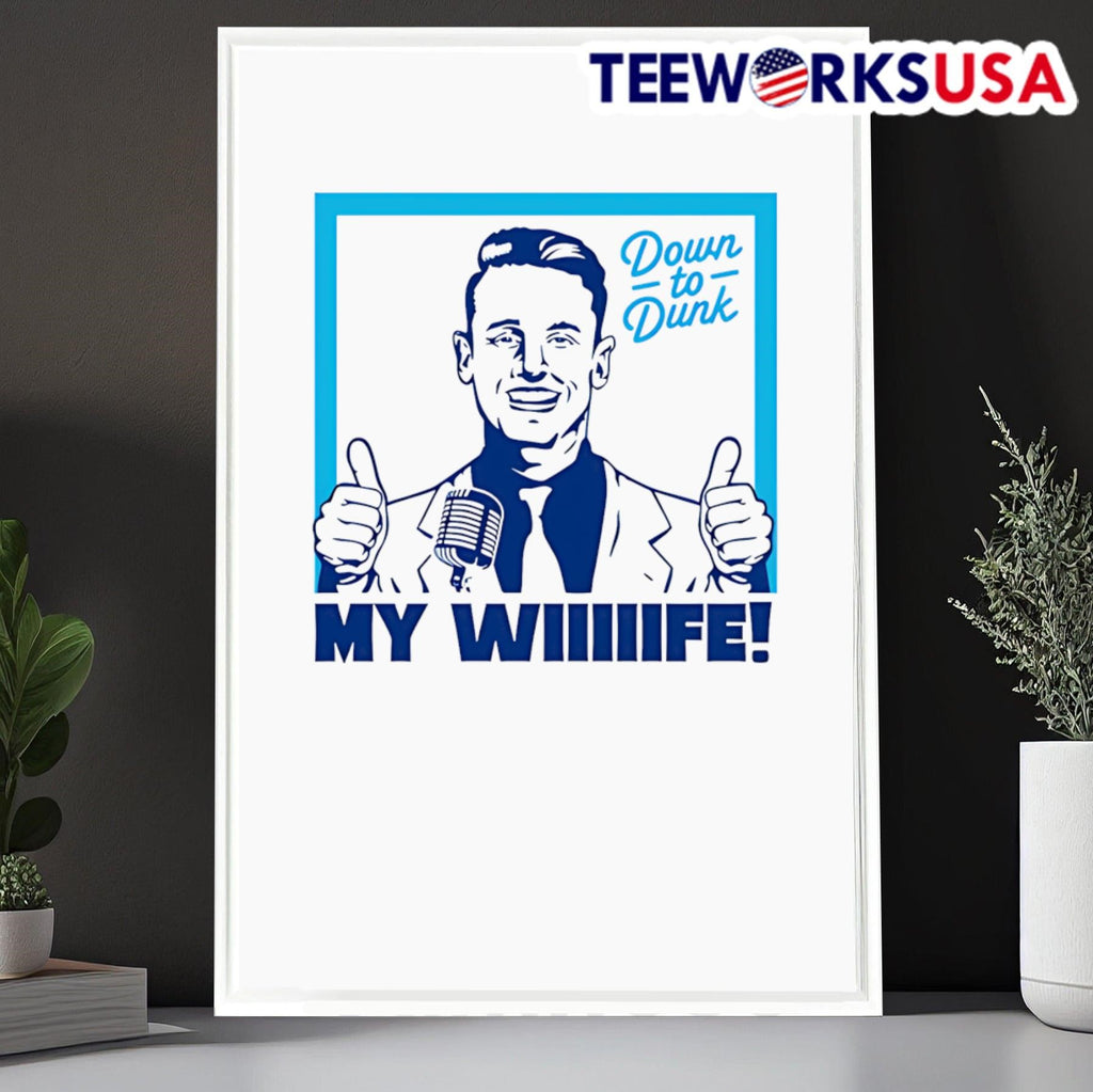 Down To Dunk My Wiiiiife - Adult & Kids T-Shirts, Sweatshirts & Hoodies apparel design preview 6