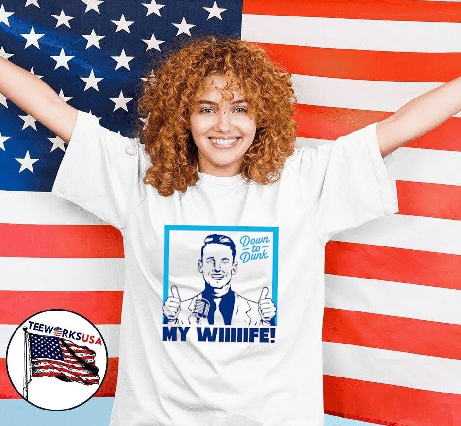 Down To Dunk My Wiiiiife - Adult & Kids T-Shirts, Sweatshirts & Hoodies apparel design preview 7
