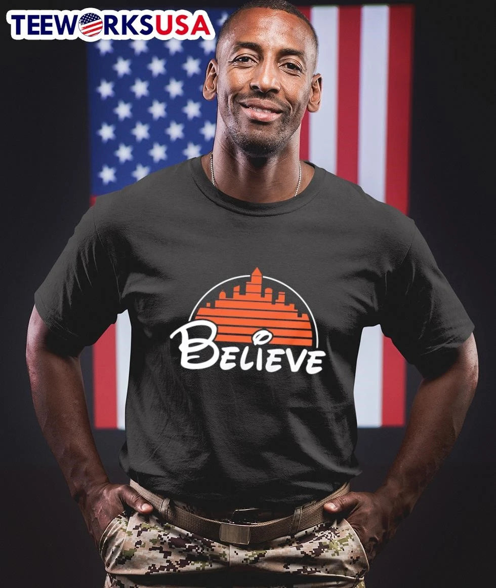 Believe NYC Skyline Logo - Adult & Kids T-Shirts, Sweatshirts & Hoodies apparel design preview 1