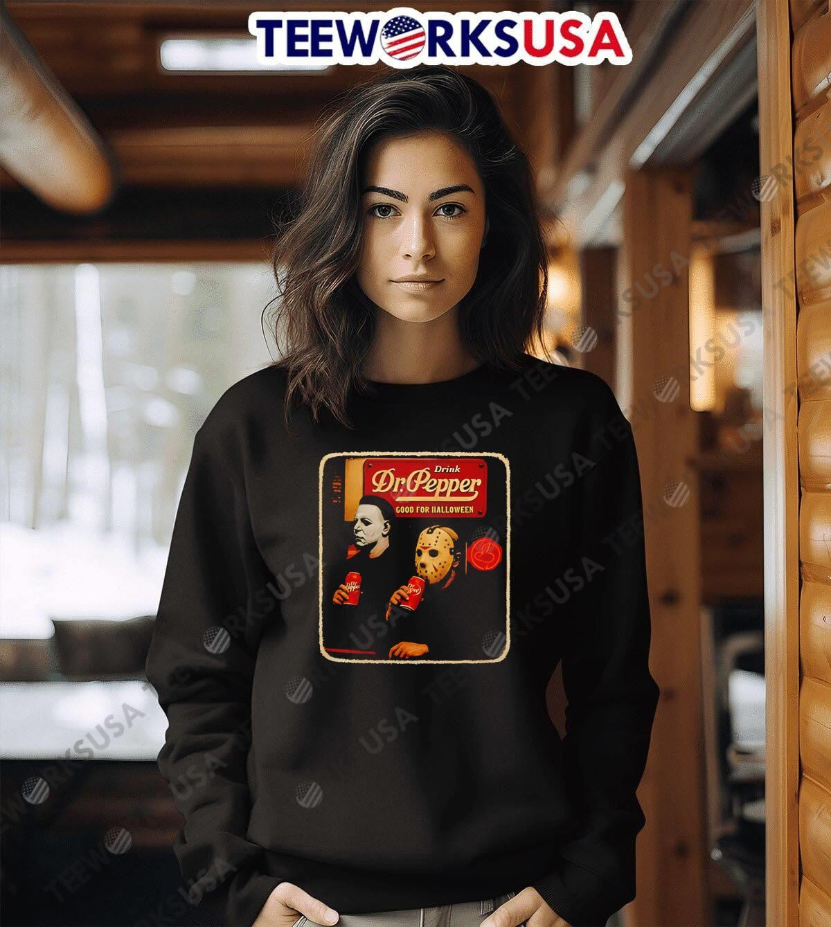 Dr pepper scary movie halloween 2025 graphic - Adult & Kids T-Shirts, Sweatshirts & Hoodies apparel design preview 6