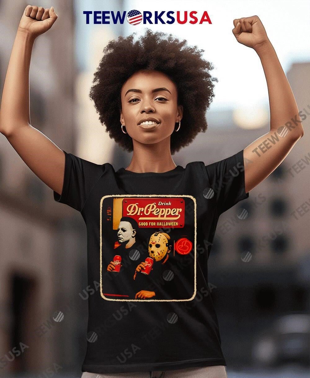 Dr pepper scary movie halloween 2025 graphic - Adult & Kids T-Shirts, Sweatshirts & Hoodies apparel design preview 8