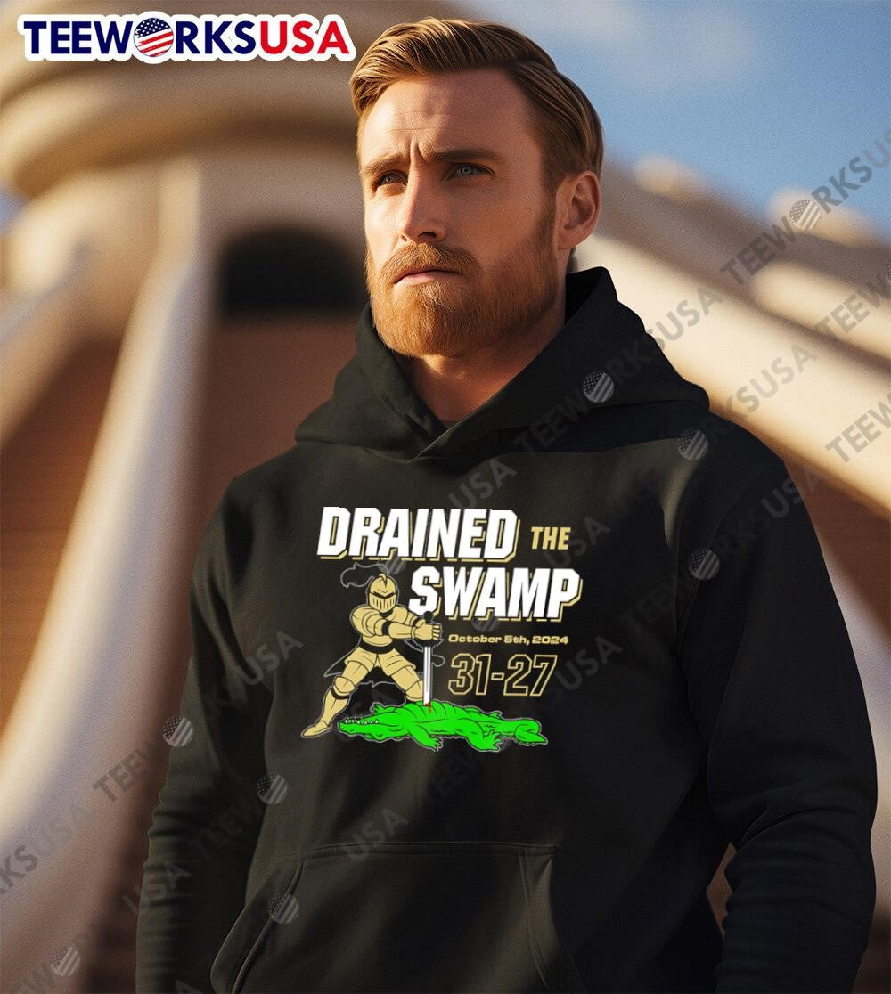Drained The Swamp knight - Adult & Kids T-Shirts, Sweatshirts & Hoodies apparel design preview 2