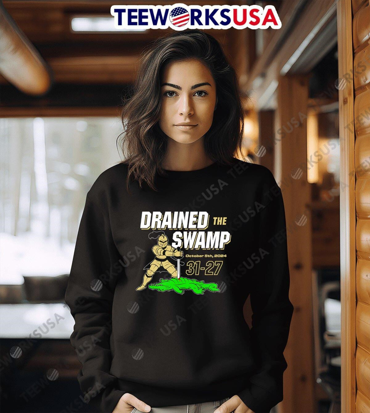 Drained The Swamp knight - Adult & Kids T-Shirts, Sweatshirts & Hoodies apparel design preview 3