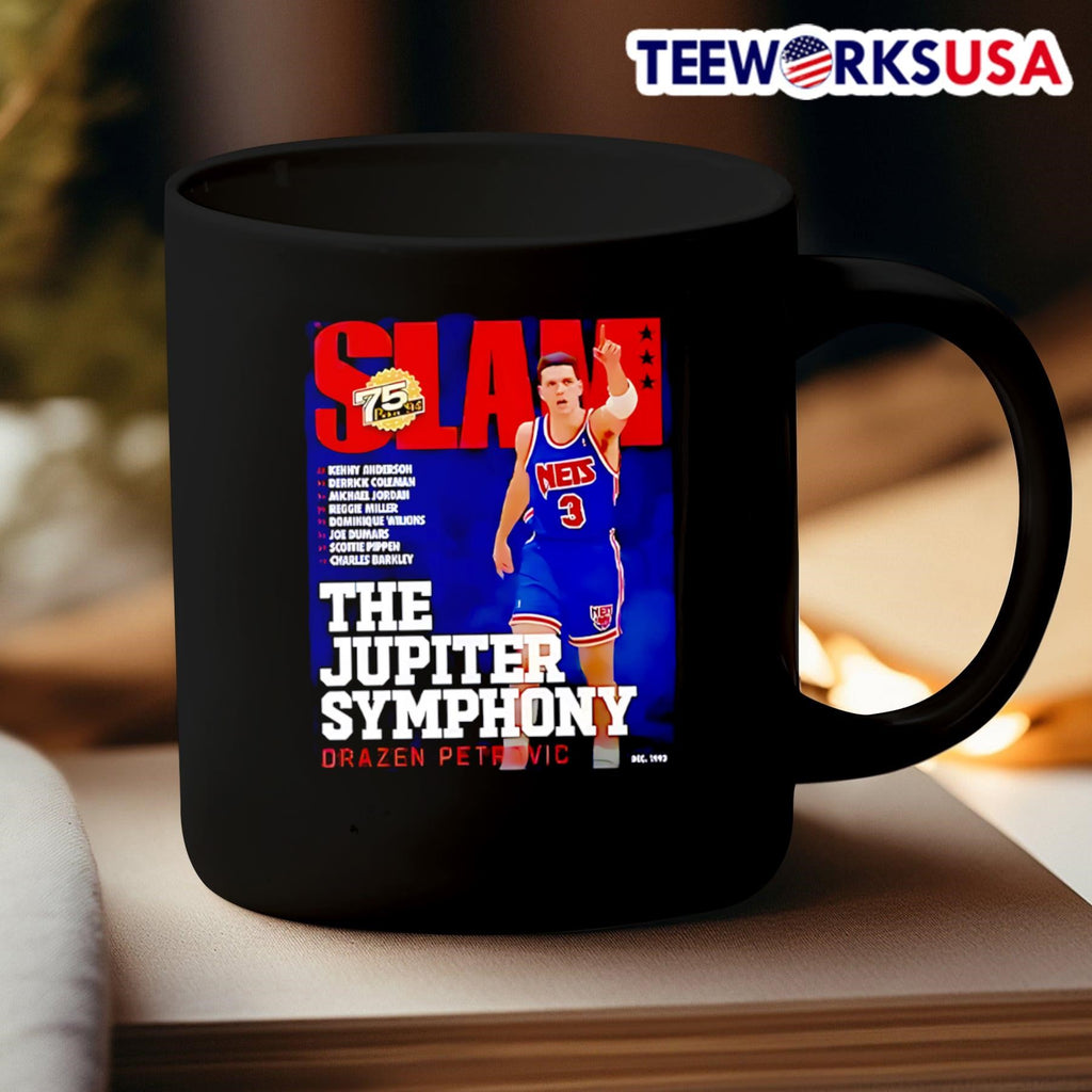 Drazen Petrovic The Jupiter Symphony Slam - Adult & Kids T-Shirts, Sweatshirts & Hoodies apparel design preview 3