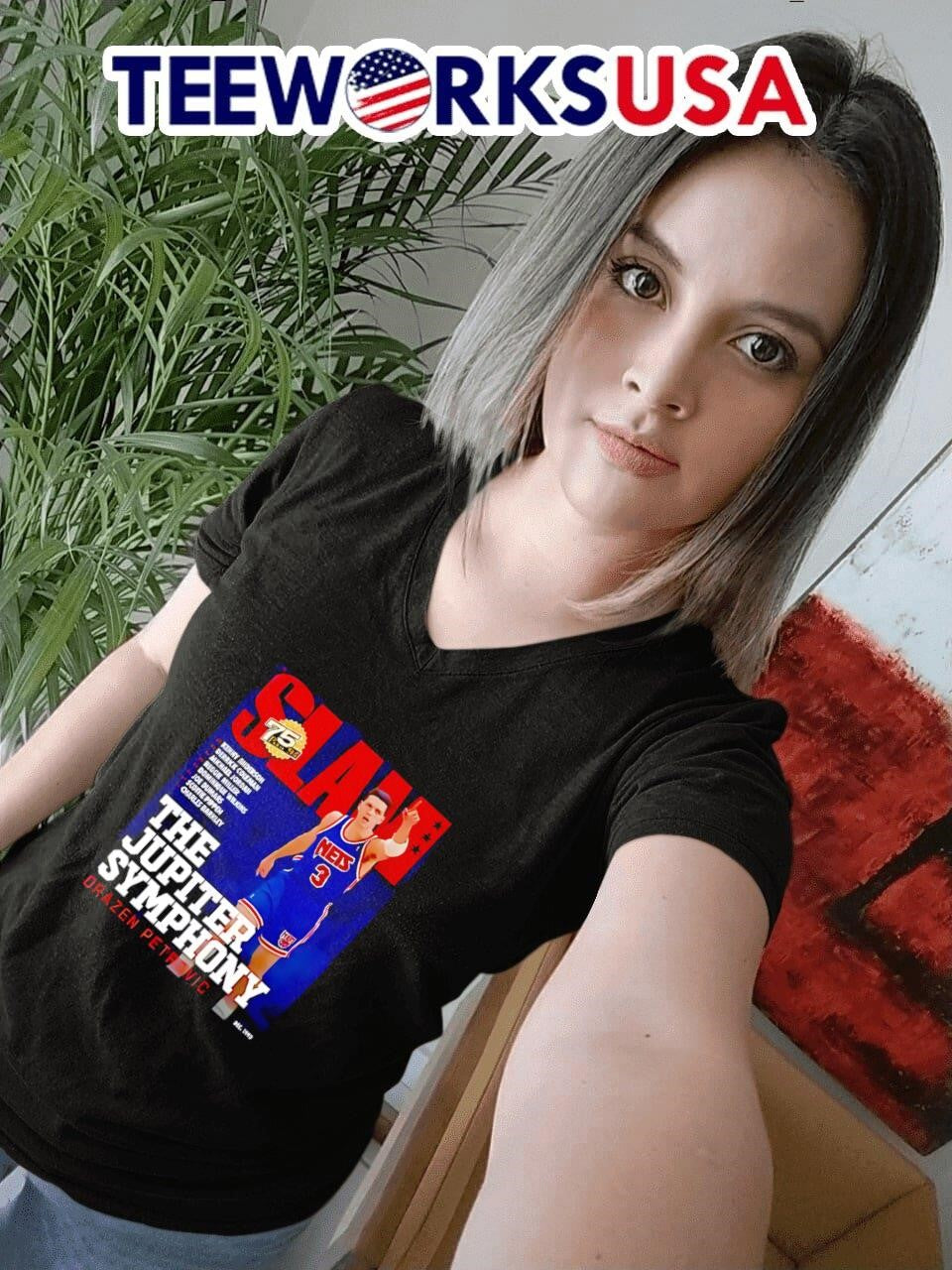 Drazen Petrovic The Jupiter Symphony Slam - Adult & Kids T-Shirts, Sweatshirts & Hoodies apparel design preview 7