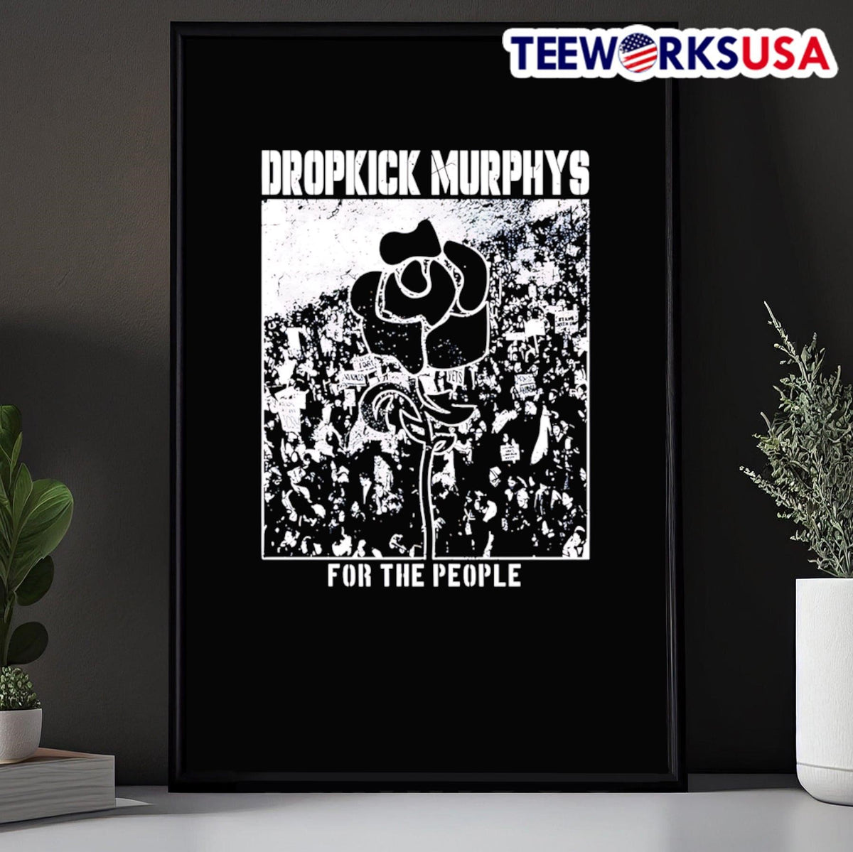 Dropkick Murphys for the people rose - Adult & Kids T-Shirts, Sweatshirts & Hoodies apparel design preview 5
