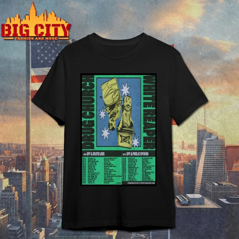 Drug Church Spring 26 Tour Poster - Adult & Kids T-Shirts, Sweatshirts & Hoodies apparel design preview 1