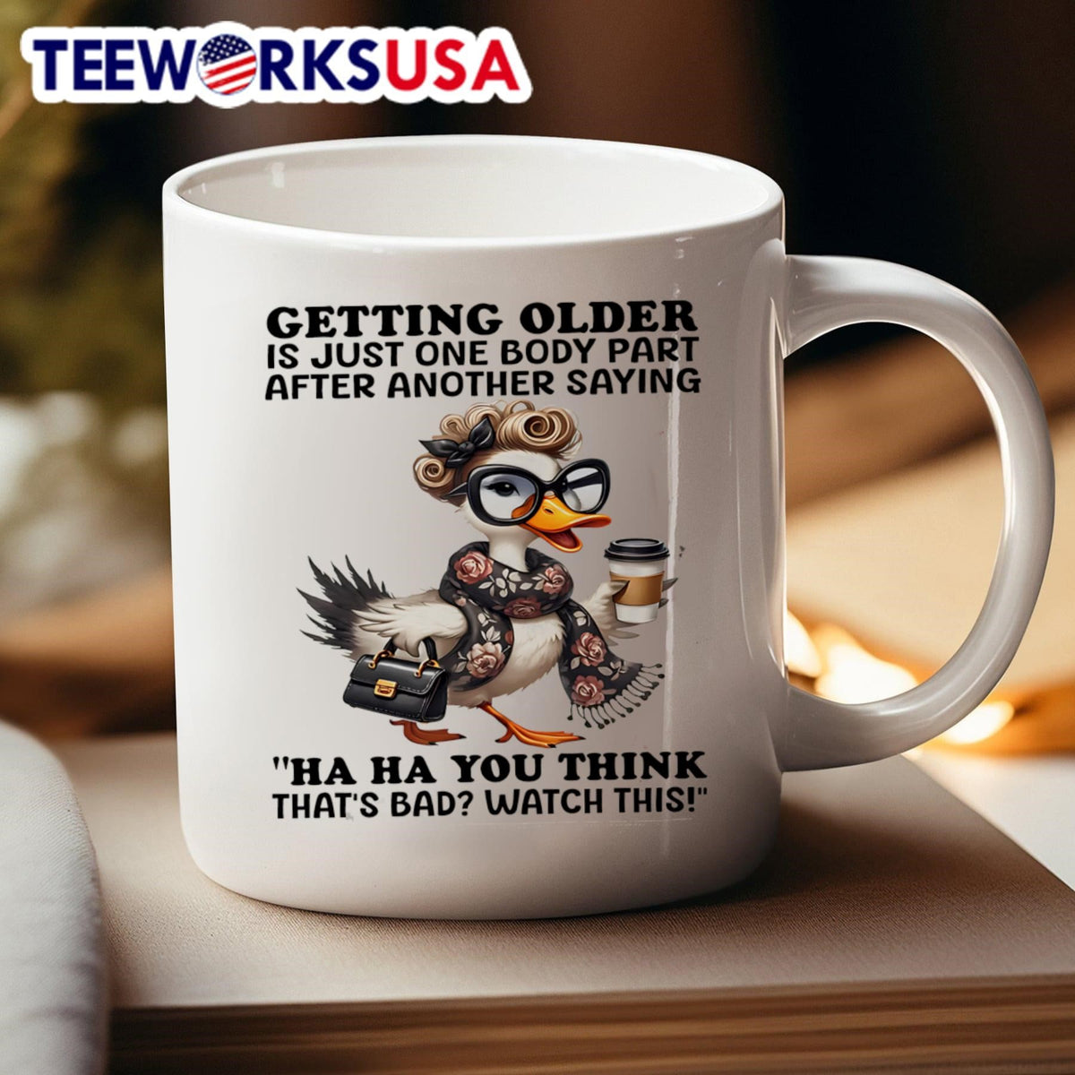 Duck getting older is just one body part after - Adult & Kids T-Shirts, Sweatshirts & Hoodies apparel design preview 4