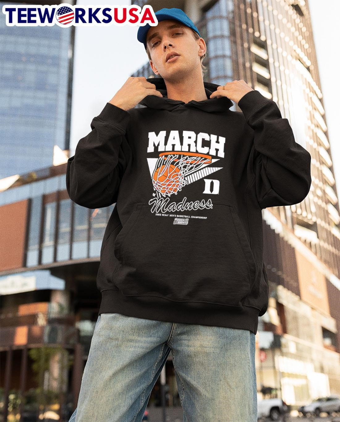 Duke Blue Devils 2025 March Madness basketball - Adult & Kids T-Shirts, Sweatshirts & Hoodies apparel design preview 3