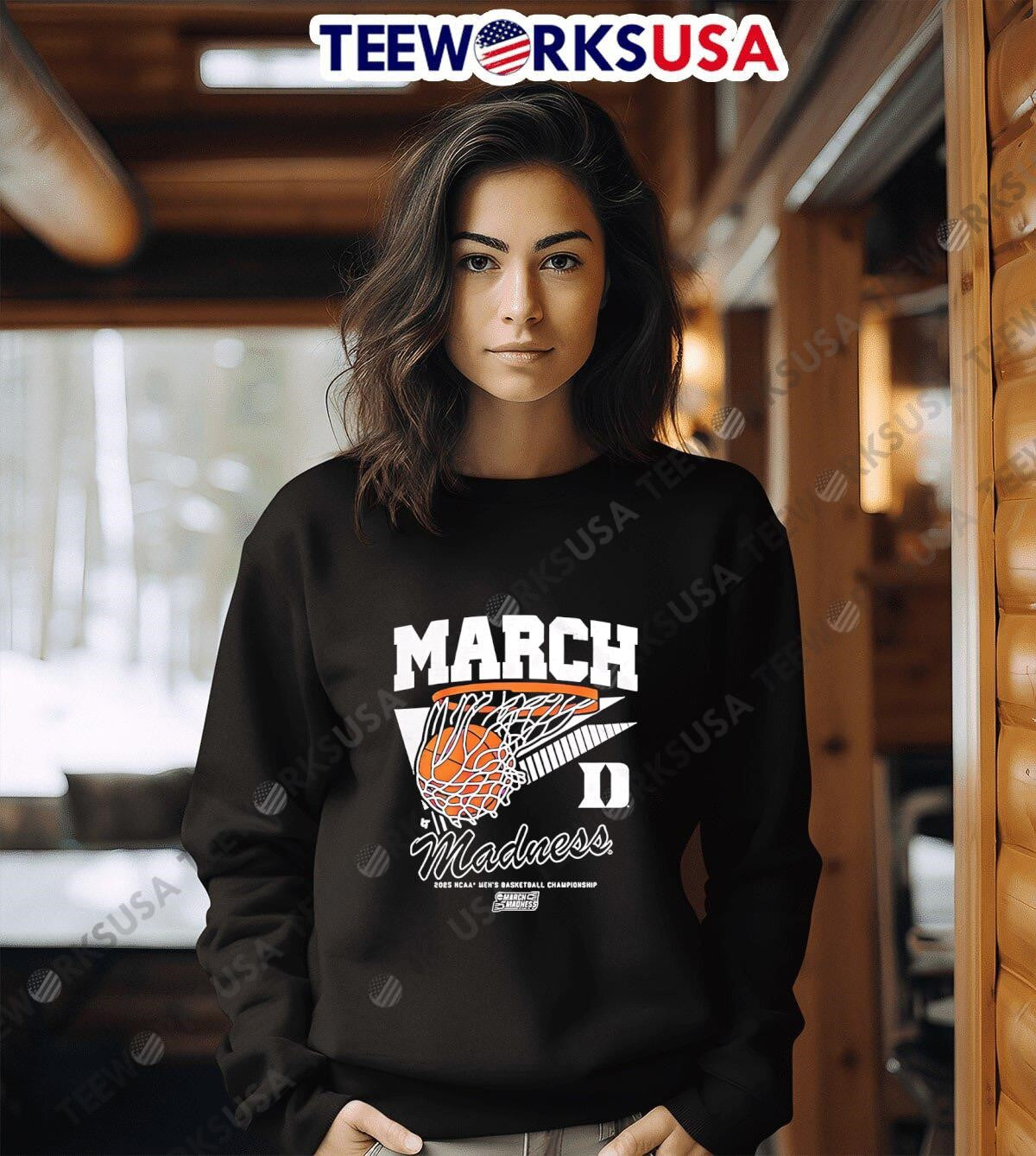 Duke Blue Devils 2025 March Madness basketball - Adult & Kids T-Shirts, Sweatshirts & Hoodies apparel design preview 6