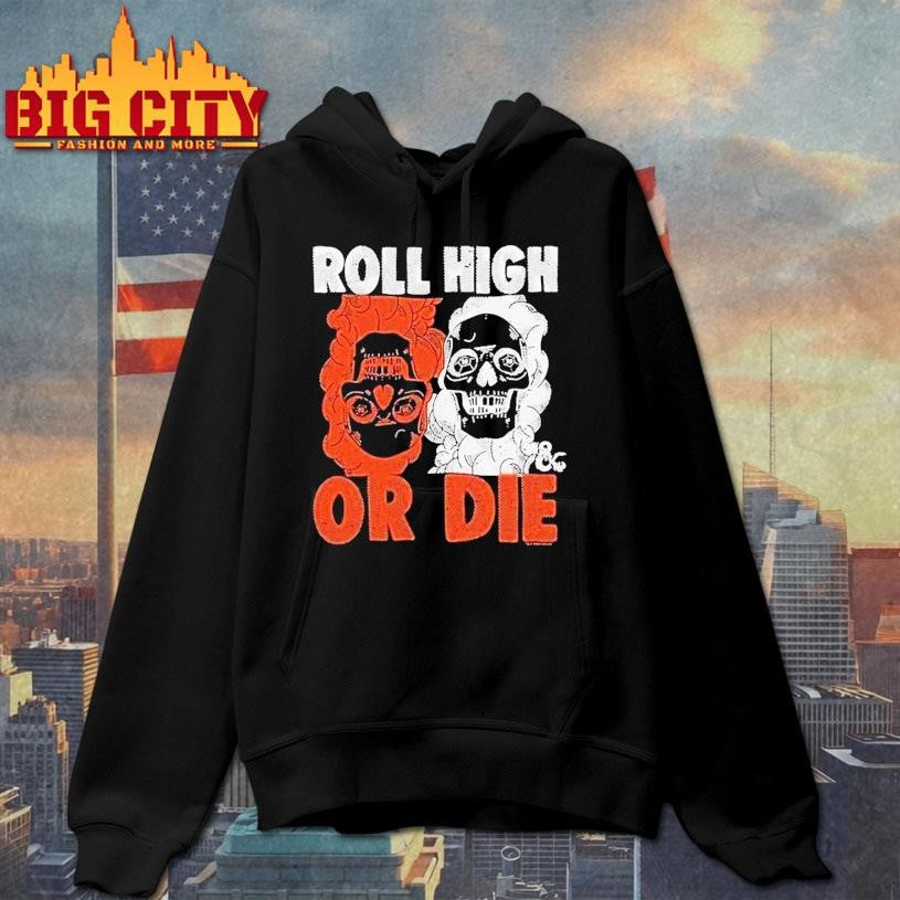 Dungeons Dragons Roll High Or Die - Adult & Kids T-Shirts, Sweatshirts & Hoodies apparel design preview 2