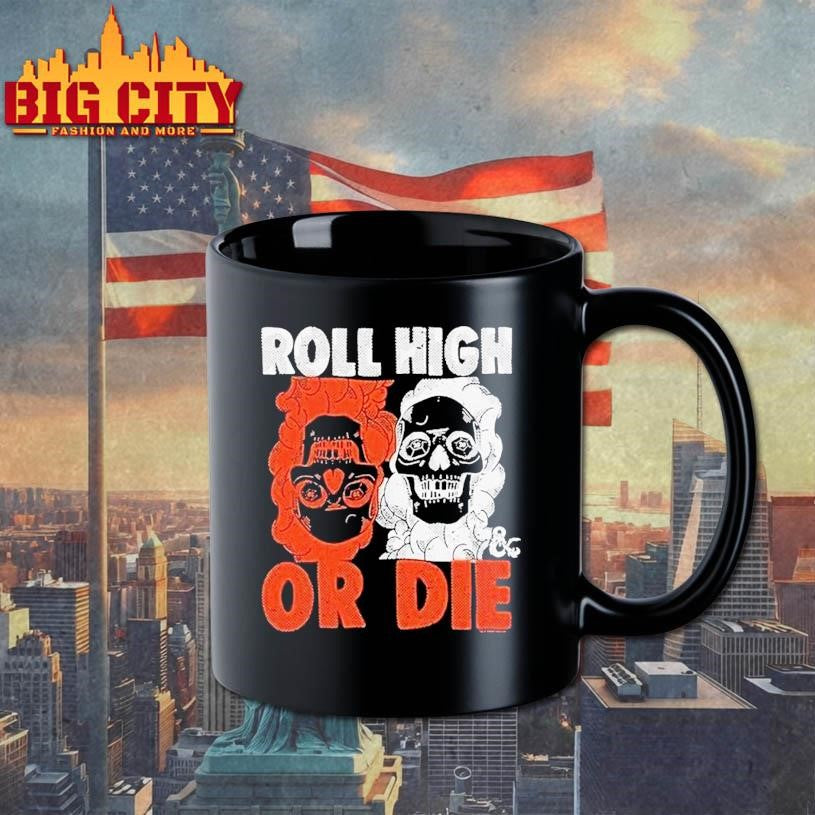 Dungeons Dragons Roll High Or Die - Adult & Kids T-Shirts, Sweatshirts & Hoodies apparel design preview 3