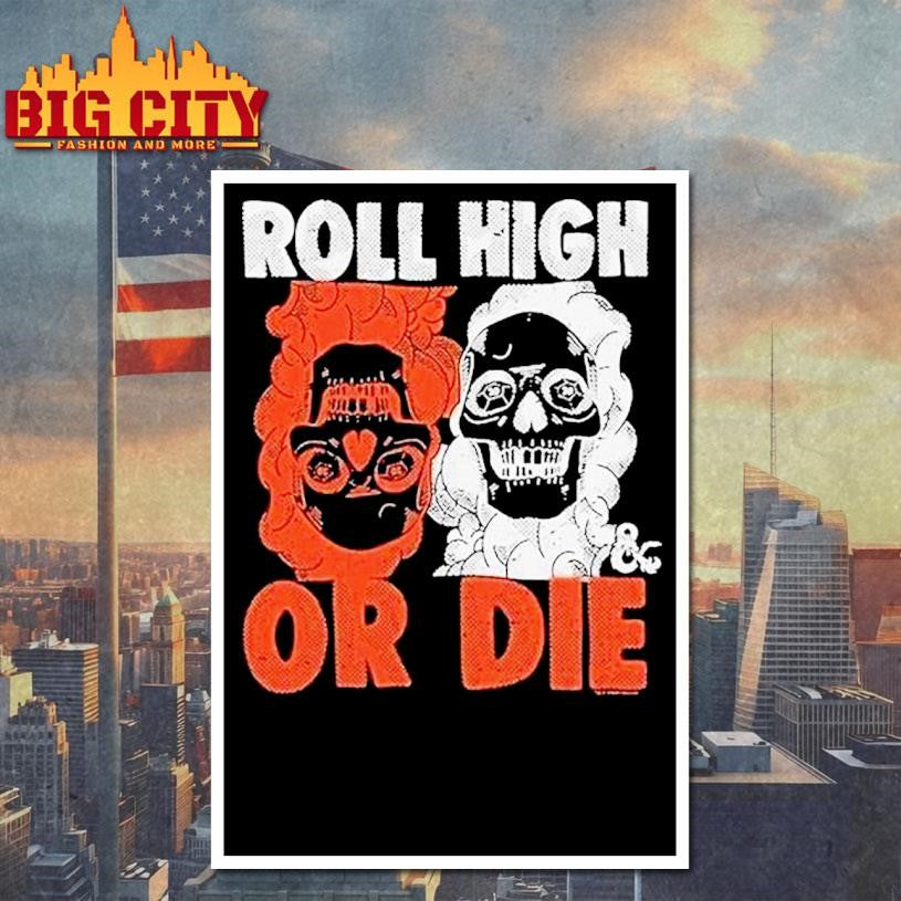 Dungeons Dragons Roll High Or Die - Adult & Kids T-Shirts, Sweatshirts & Hoodies apparel design preview 4