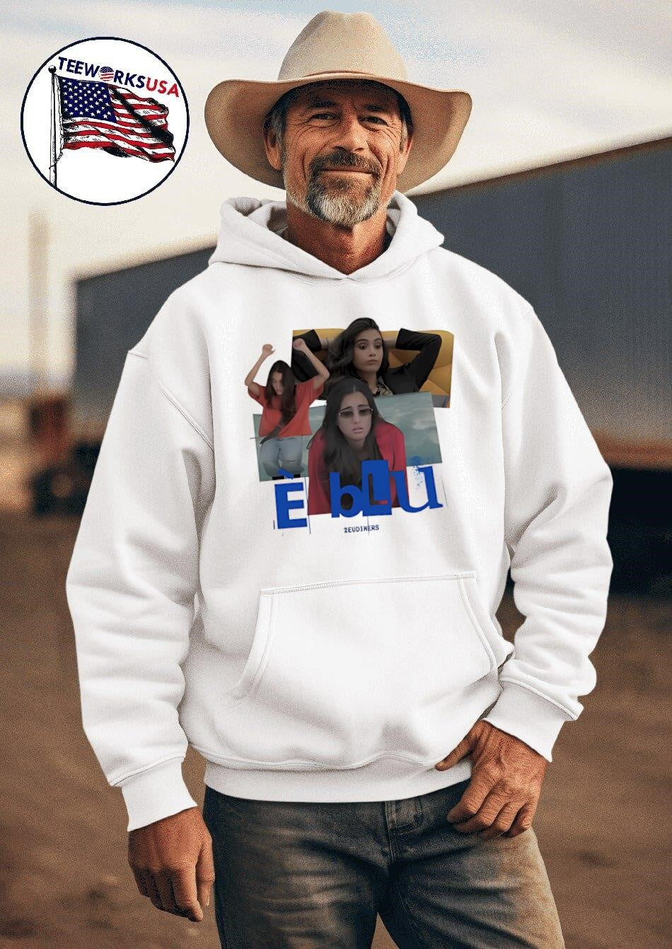 E Blu Zeudiners - Adult & Kids T-Shirts, Sweatshirts & Hoodies apparel design preview 2