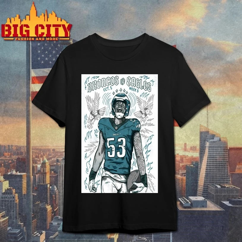 Eagles Vs Broncos Oct 5 2025 Philadelphia, PA Poster - Adult & Kids T-Shirts, Sweatshirts & Hoodies apparel design preview 1