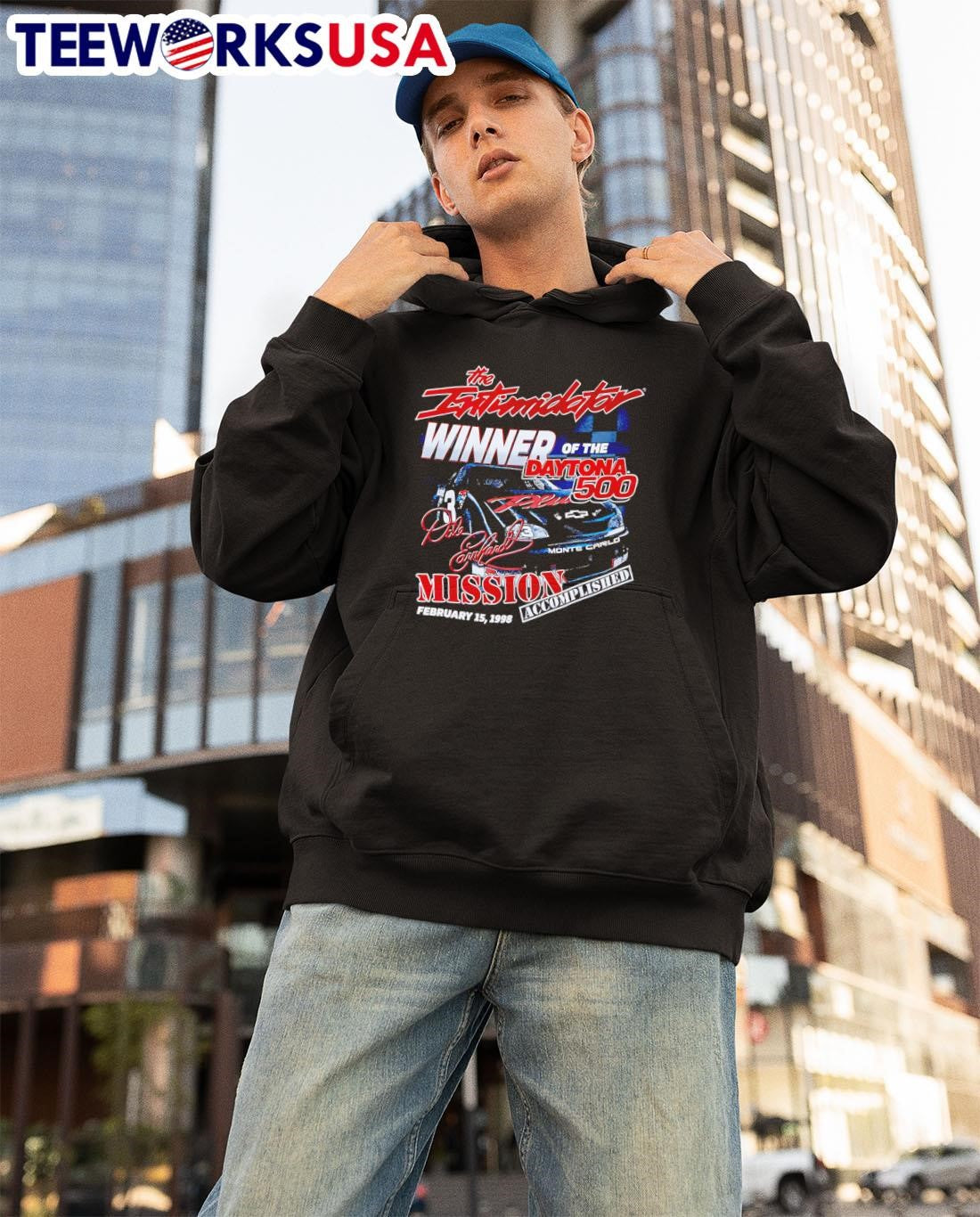 Earnhardt Winner Race Of The Daytona 500 - Adult & Kids T-Shirts, Sweatshirts & Hoodies apparel design preview 3
