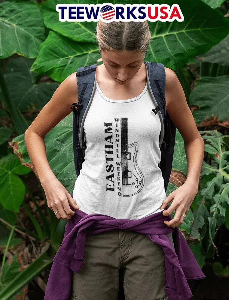 Eastham Windmill Weekend Distressed Line Art Electric - Adult & Kids T-Shirts, Sweatshirts & Hoodies apparel design preview 4