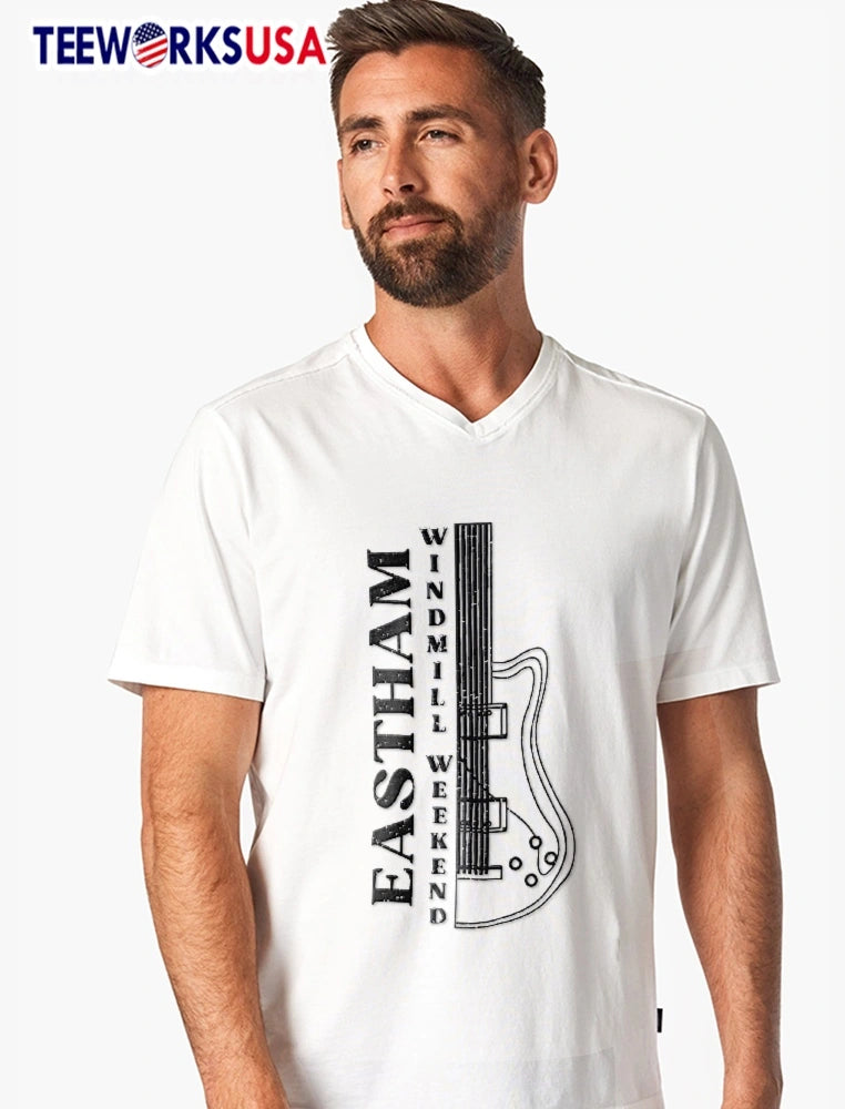 Eastham Windmill Weekend Distressed Line Art Electric - Adult & Kids T-Shirts, Sweatshirts & Hoodies apparel design preview 7