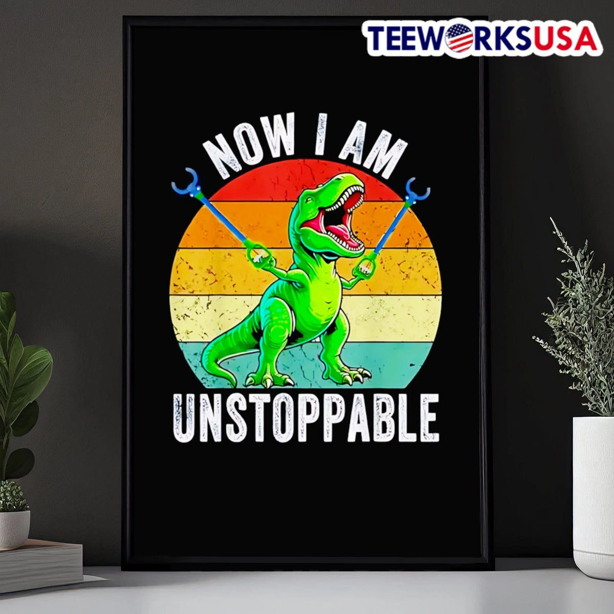 Now I Am Unstoppable T Rex - Adult & Kids T-Shirts, Sweatshirts & Hoodies apparel design preview 5