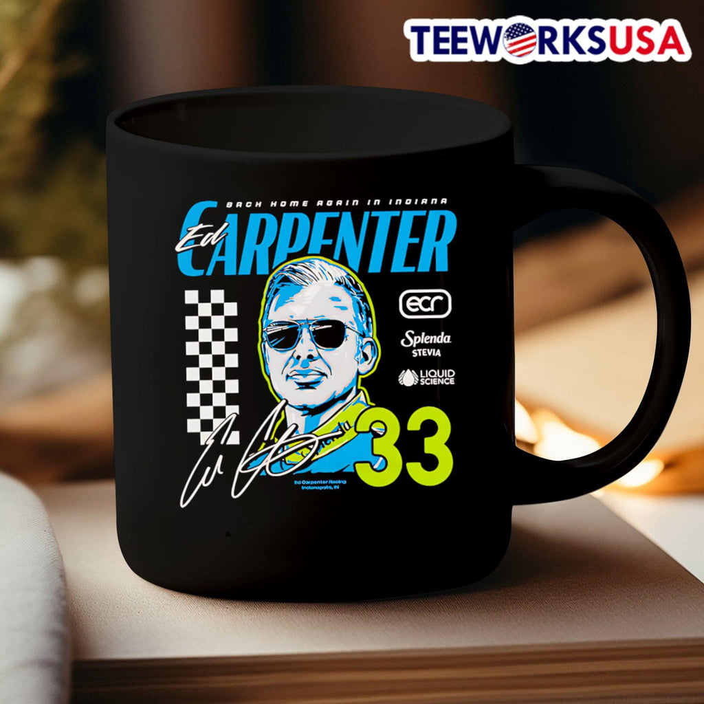 Ed Carpenter Racing 33 signature - Adult & Kids T-Shirts, Sweatshirts & Hoodies apparel design preview 3
