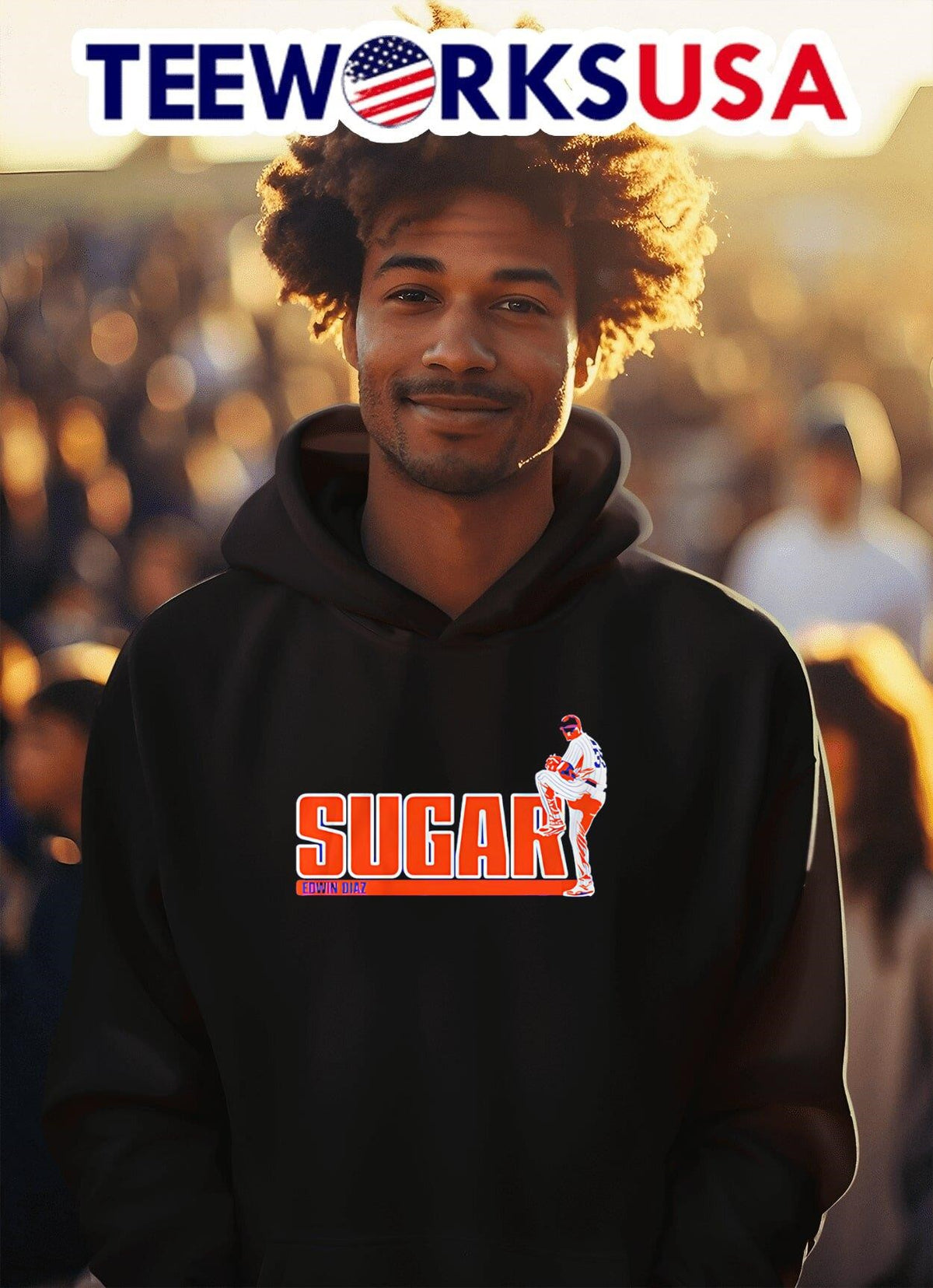Edwin Diaz sugar - Adult & Kids T-Shirts, Sweatshirts & Hoodies apparel design preview 2
