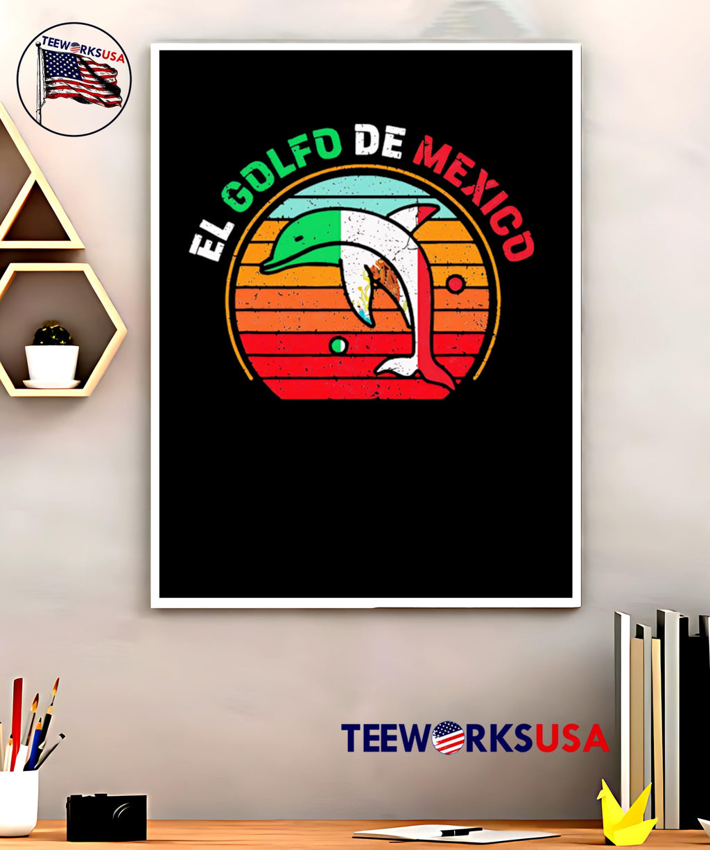 El Golfo De Mexico vintage - Adult & Kids T-Shirts, Sweatshirts & Hoodies apparel design preview 5