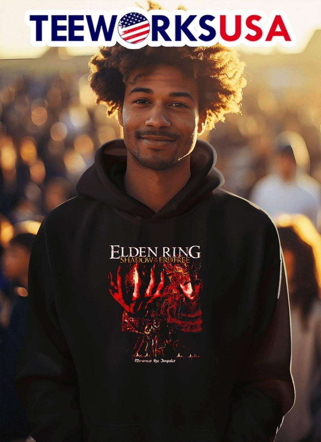 Elden Shadow of the Erdtree Messmer Impaler - Adult & Kids T-Shirts, Sweatshirts & Hoodies apparel design preview 2