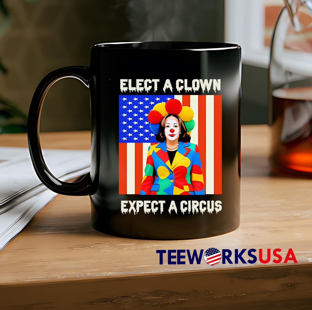 Elect Expect A Circus Funny Kamala Harris - Adult & Kids T-Shirts, Sweatshirts & Hoodies apparel design preview 2