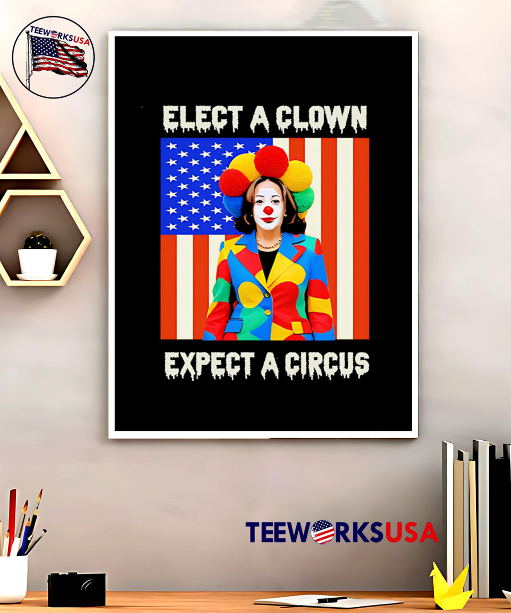 Elect Expect A Circus Funny Kamala Harris - Adult & Kids T-Shirts, Sweatshirts & Hoodies apparel design preview 5
