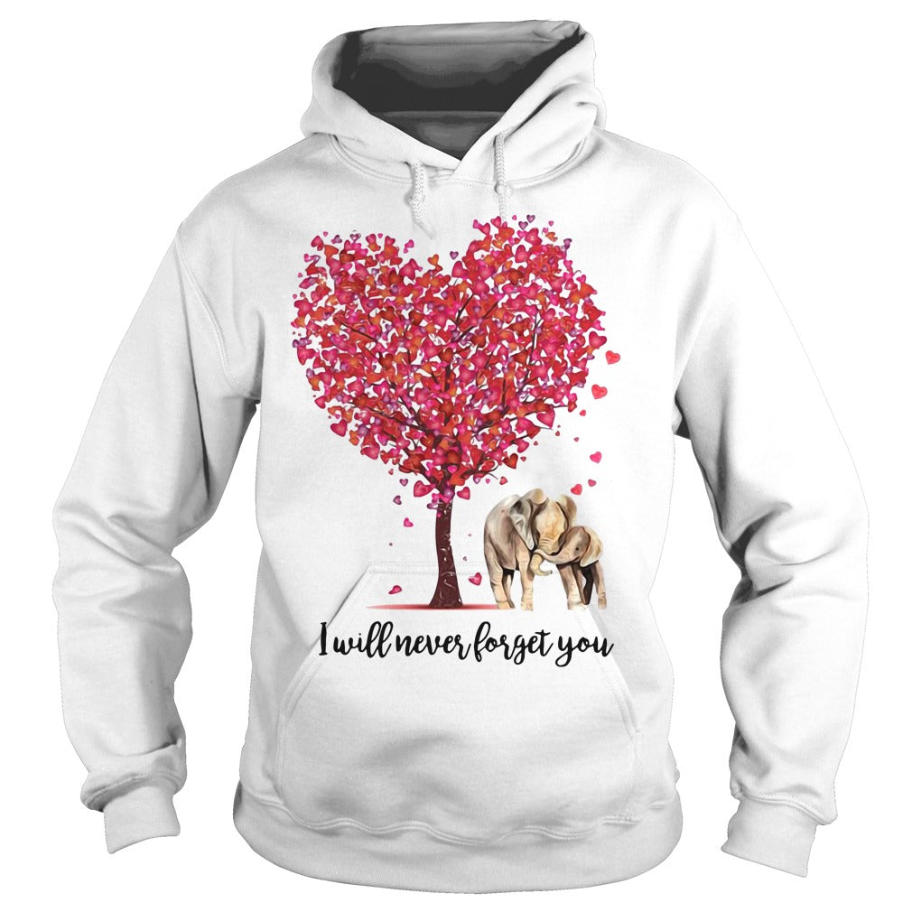 Elephant Lovers I Will Never Forget You - Adult & Kids T-Shirts, Sweatshirts & Hoodies apparel design preview 4