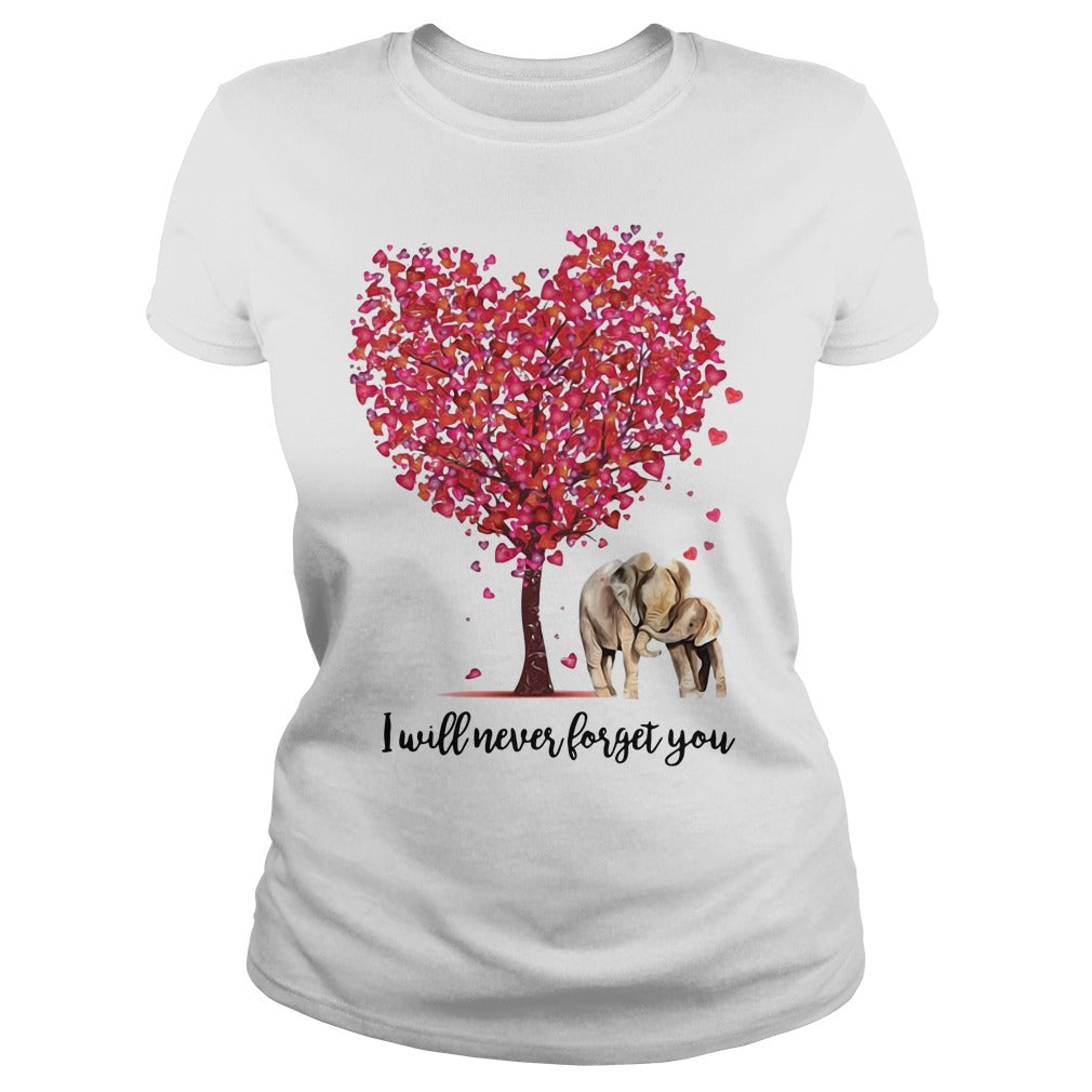 Elephant Lovers I Will Never Forget You - Adult & Kids T-Shirts, Sweatshirts & Hoodies apparel design preview 2