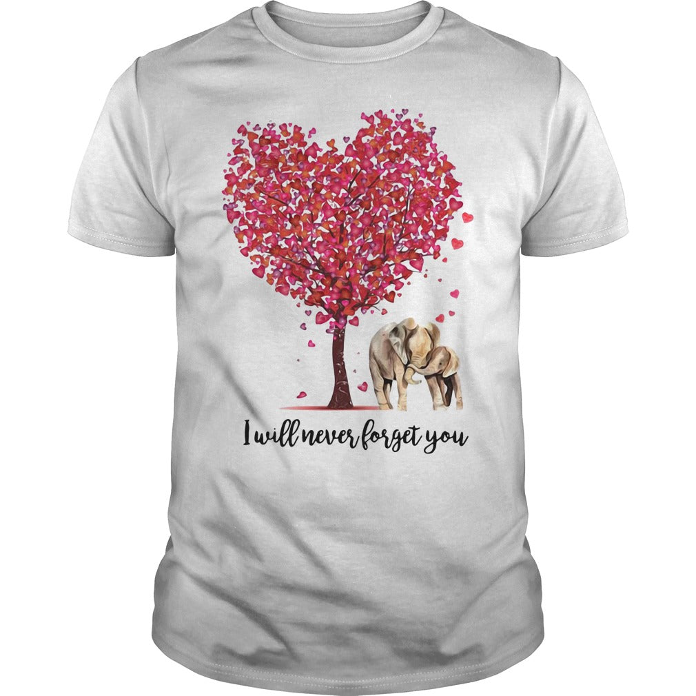 Elephant Lovers I Will Never Forget You - Adult & Kids T-Shirts, Sweatshirts & Hoodies apparel design preview 1