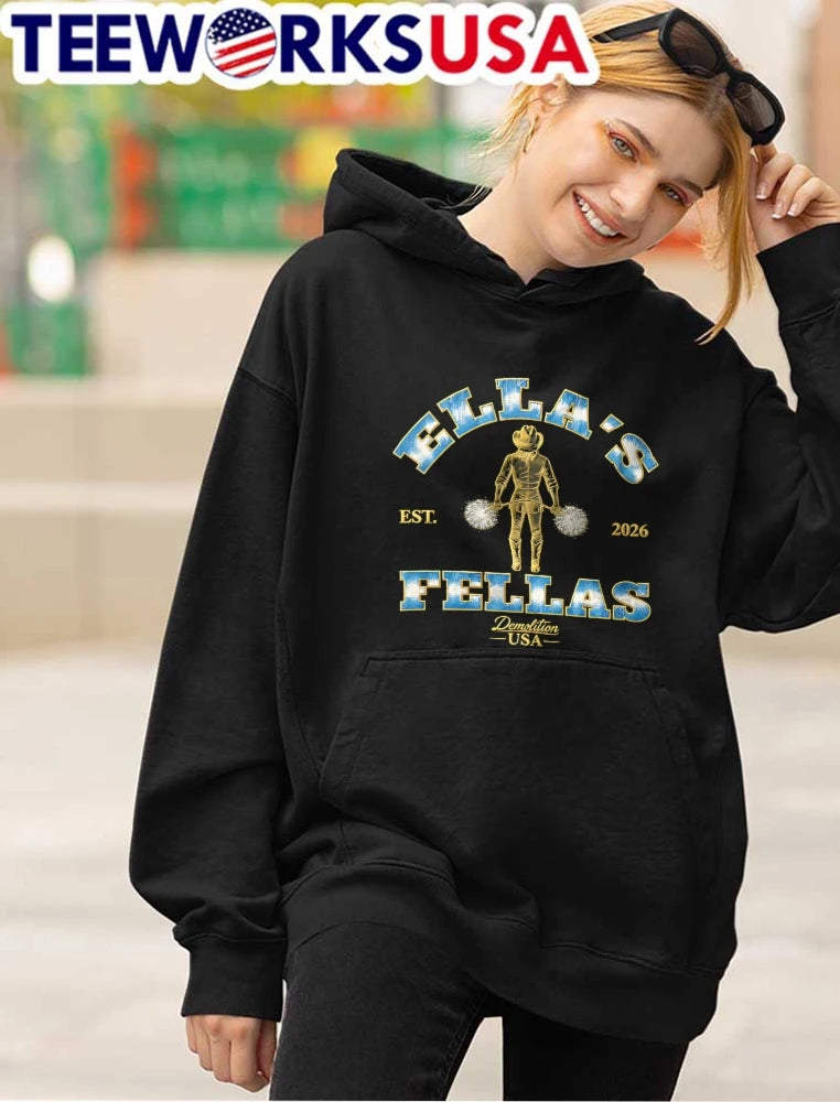 Ellas Fellas Est 2026 Demolition USA Golden Cowgirl - Adult & Kids T-Shirts, Sweatshirts & Hoodies apparel design preview 4