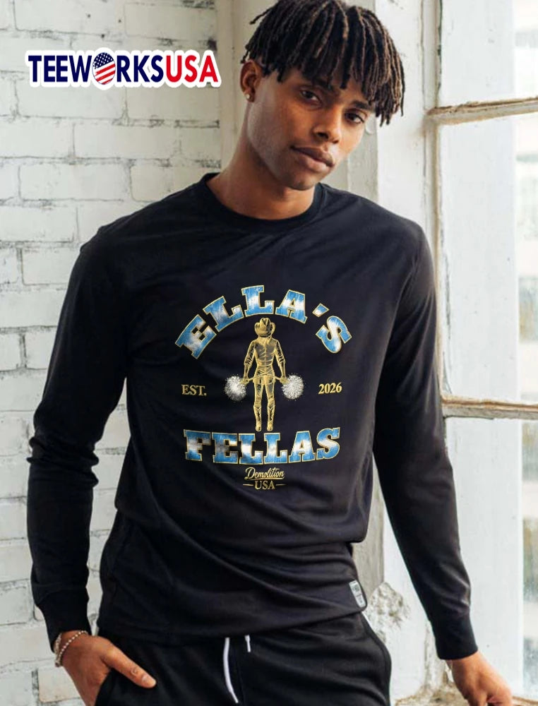 Ellas Fellas Est 2026 Demolition USA Golden Cowgirl - Adult & Kids T-Shirts, Sweatshirts & Hoodies apparel design preview 5