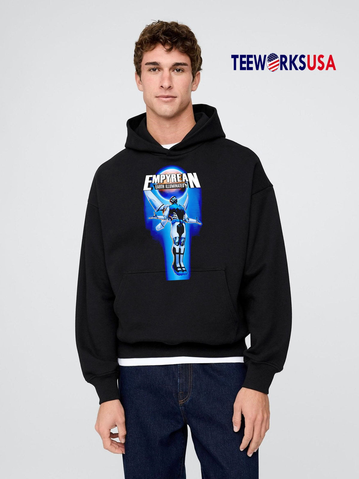 Empyrean Earth Illuminated - Adult & Kids T-Shirts, Sweatshirts & Hoodies apparel design preview 2