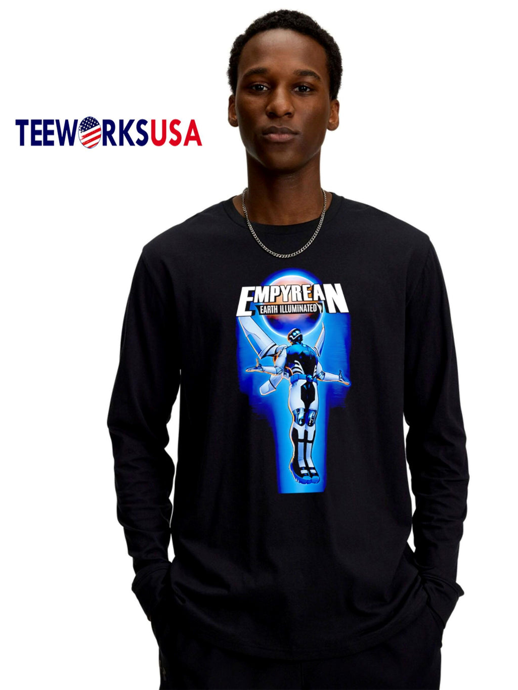 Empyrean Earth Illuminated - Adult & Kids T-Shirts, Sweatshirts & Hoodies apparel design preview 4