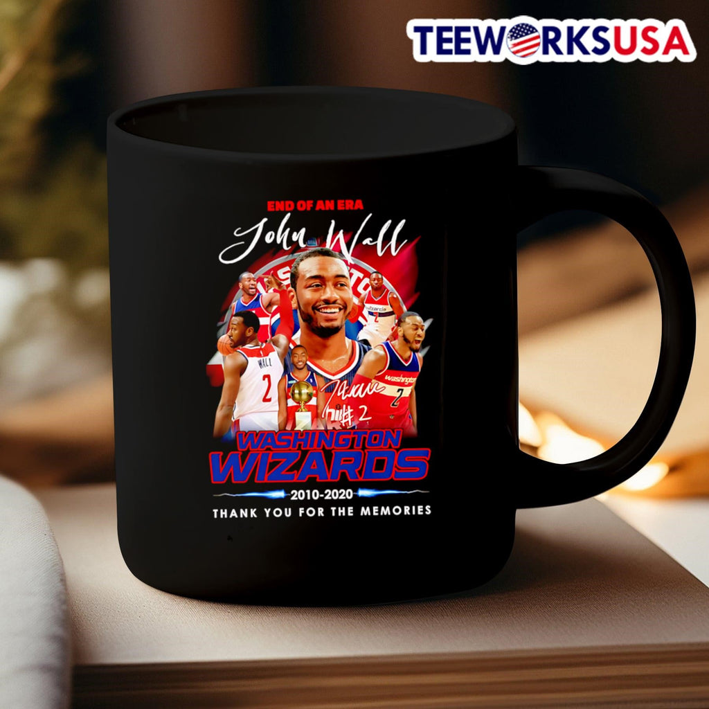 End of an era John Wall Washington Wizards 2010 2020 - Adult & Kids T-Shirts, Sweatshirts & Hoodies apparel design preview 3