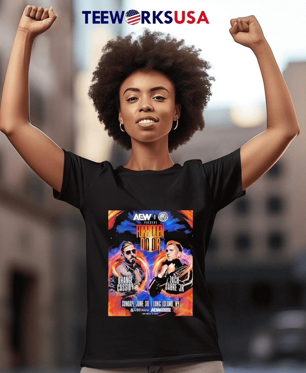 Epic Aew and Njpw Forbidden Door Cassidy Vs Sabre Jr - Adult & Kids T-Shirts, Sweatshirts & Hoodies apparel design preview 4