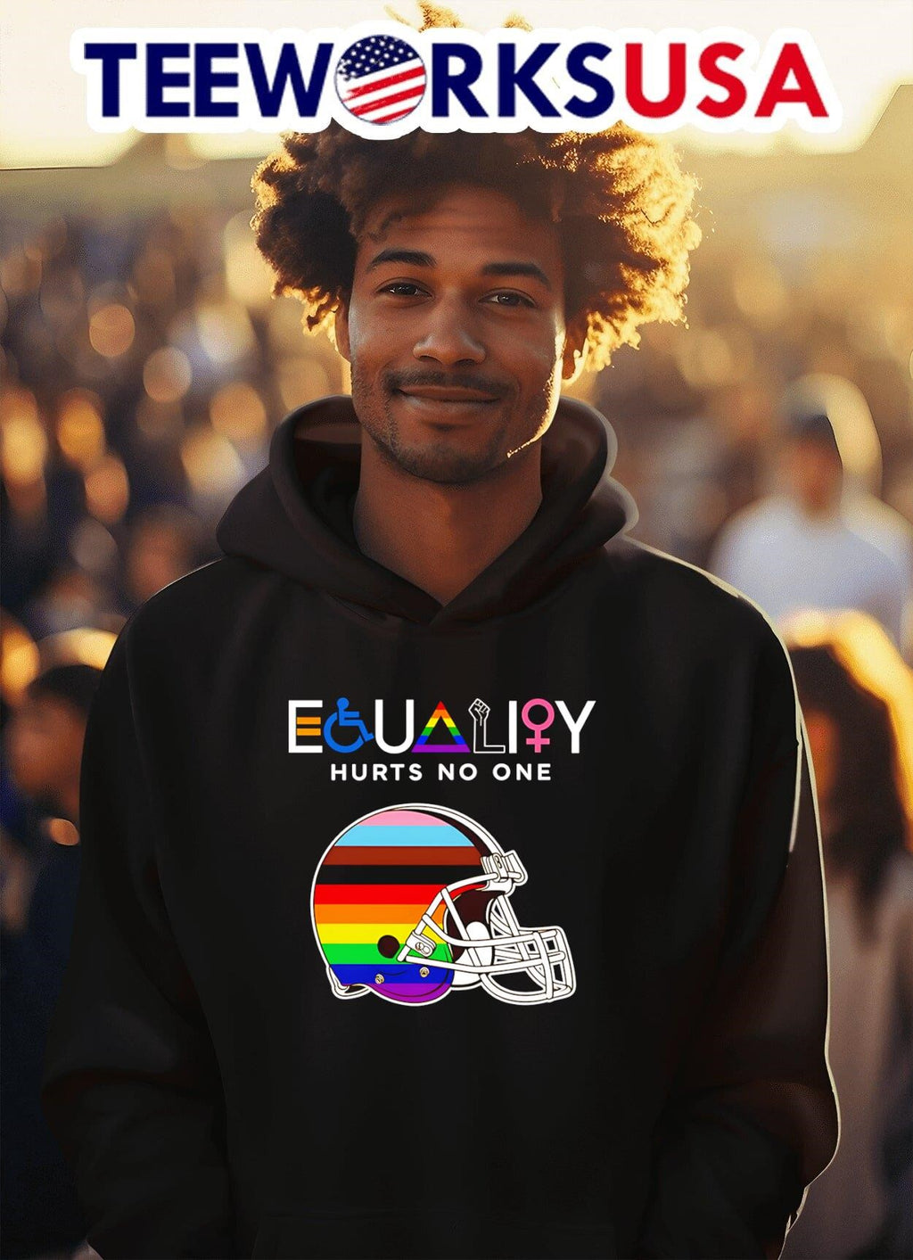 Equality hurts no one Cleveland Browns - Adult & Kids T-Shirts, Sweatshirts & Hoodies apparel design preview 2