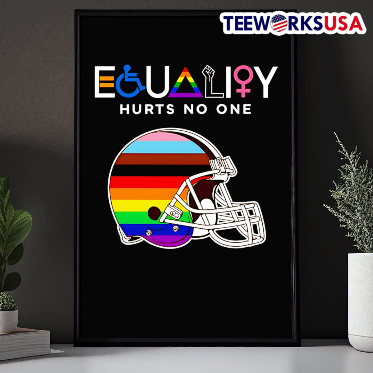 Equality hurts no one Cleveland Browns - Adult & Kids T-Shirts, Sweatshirts & Hoodies apparel design preview 5