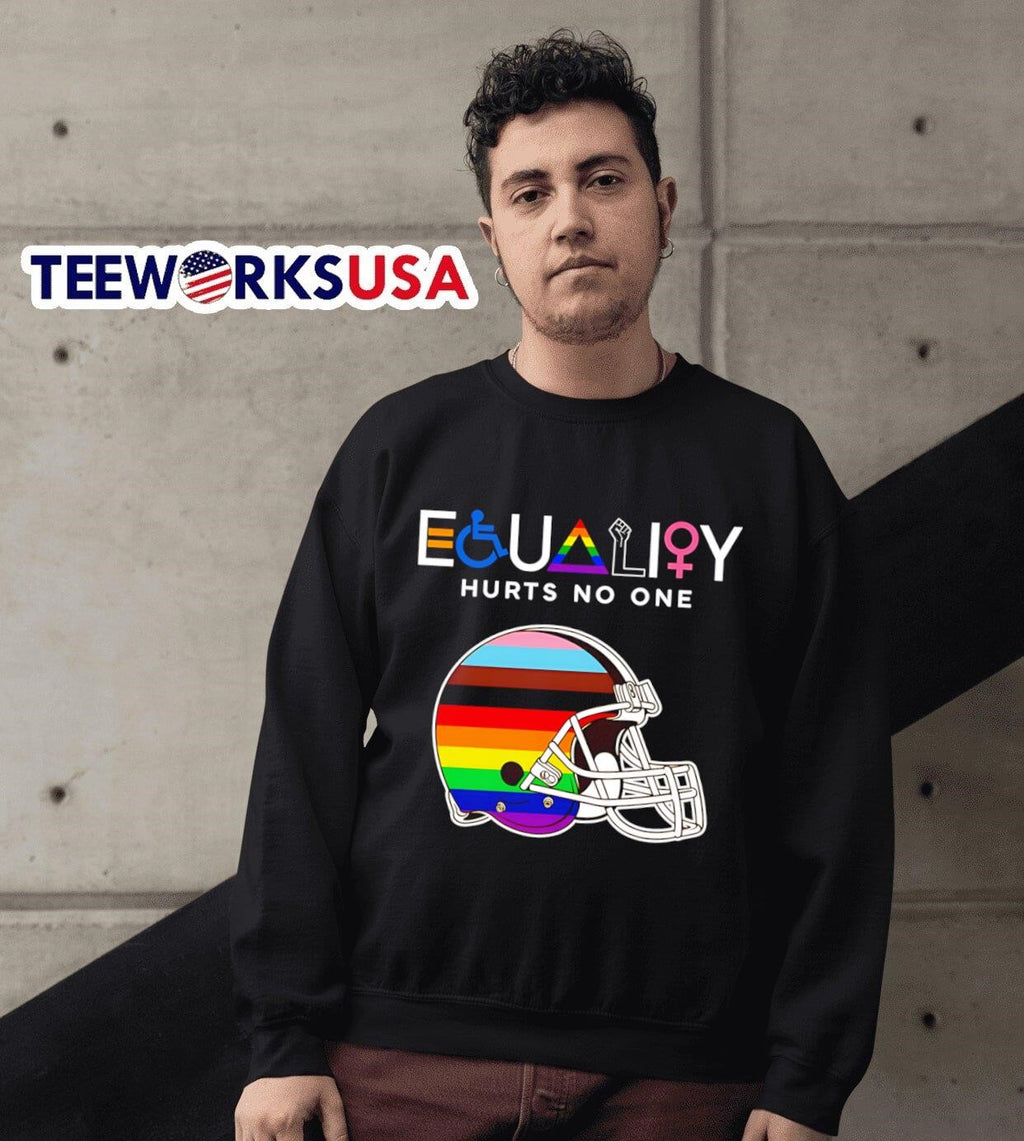 Equality hurts no one Cleveland Browns - Adult & Kids T-Shirts, Sweatshirts & Hoodies apparel design preview 6