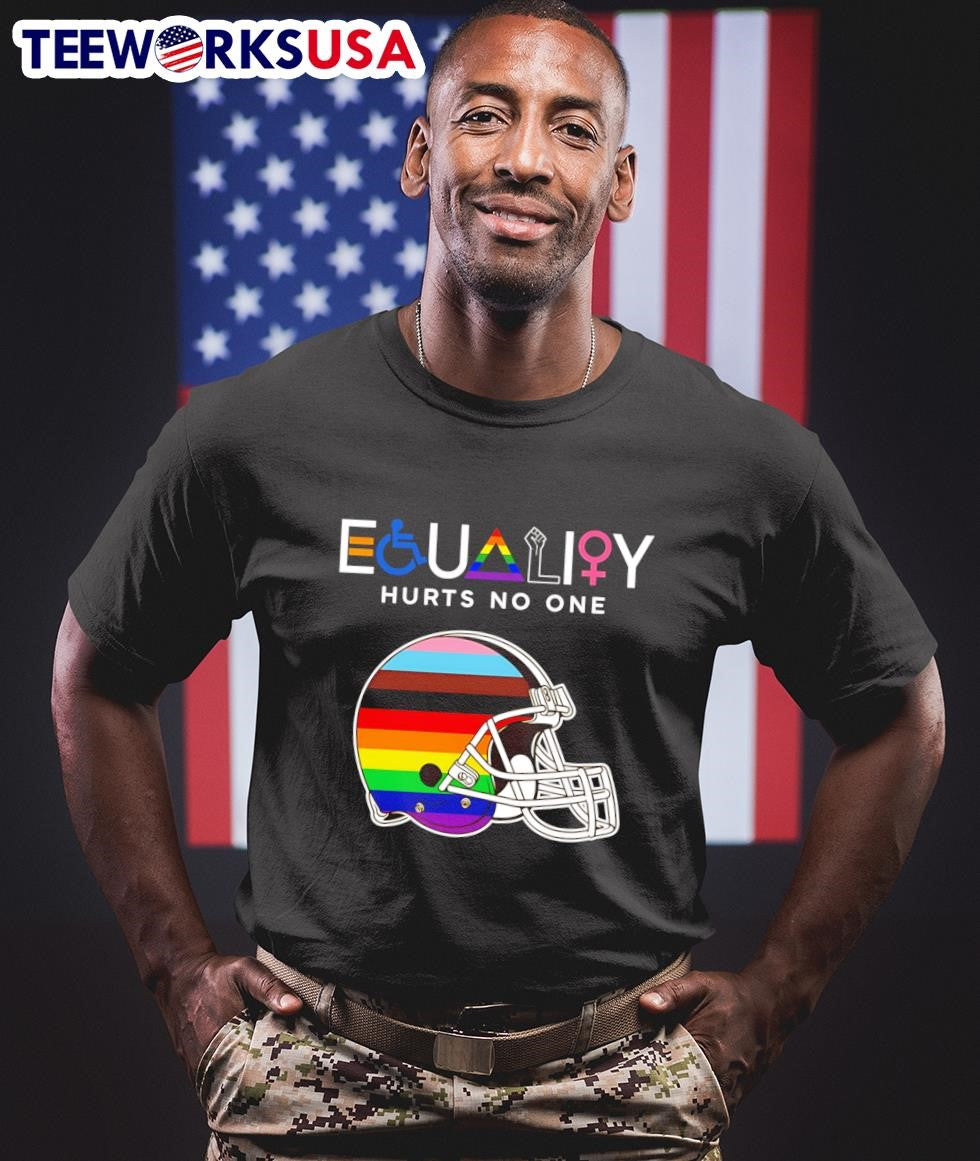Equality hurts no one Cleveland Browns - Adult & Kids T-Shirts, Sweatshirts & Hoodies apparel design preview 1