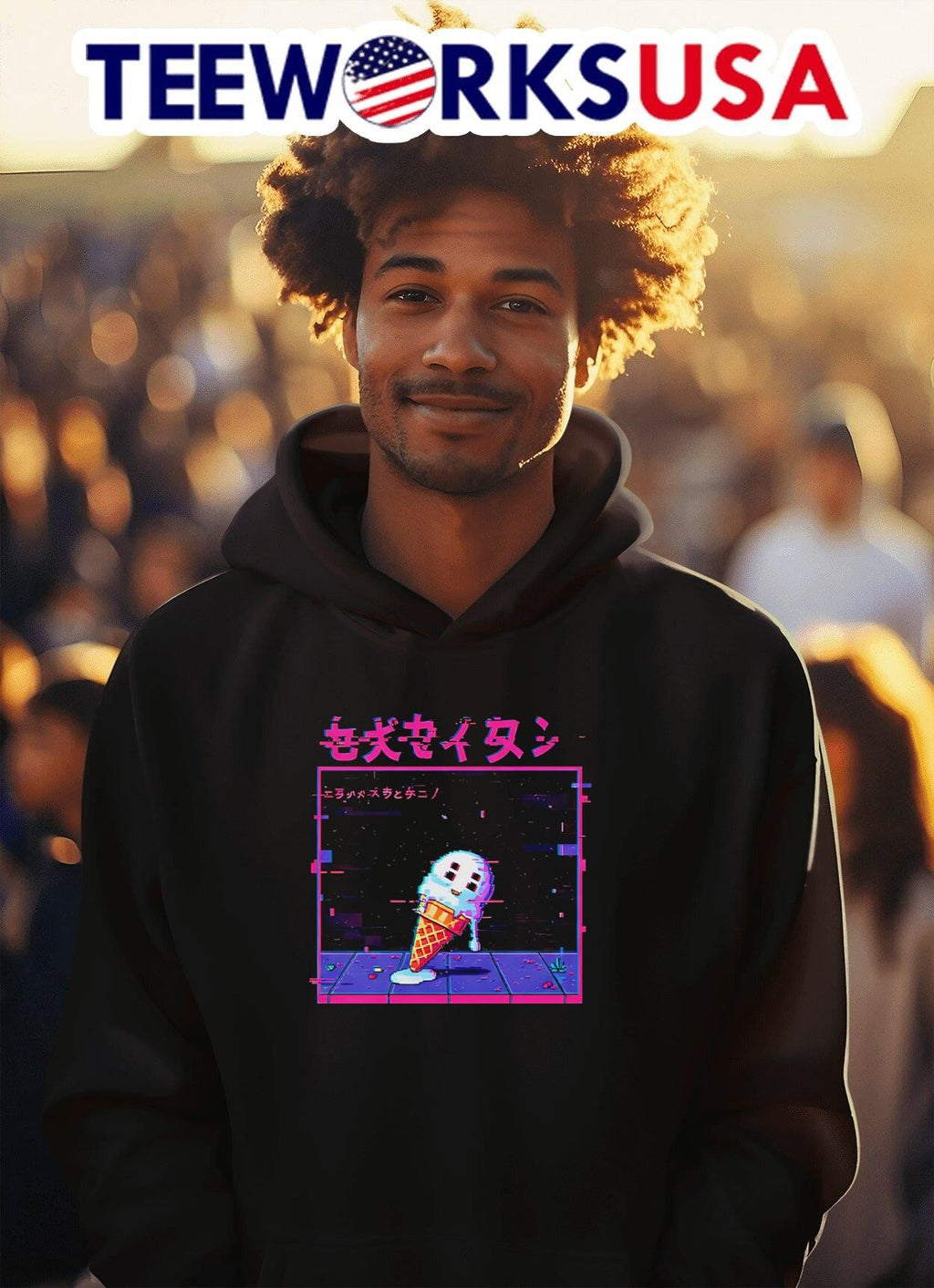 Errorcore ice cream - Adult & Kids T-Shirts, Sweatshirts & Hoodies apparel design preview 2